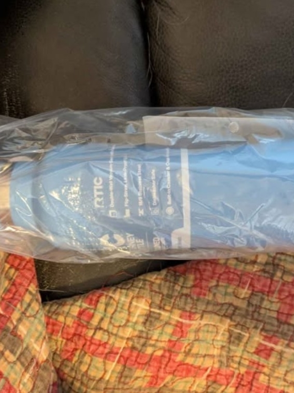 RTIC Blue Insulated Water Bottle - Durable, Leak-Resistant